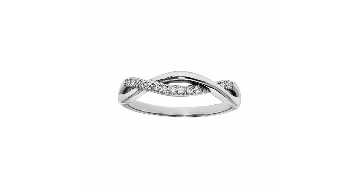 Alliance Diamantée Argent 925 Taille 66 - Bague Neuve Avec étiquettes Petugons